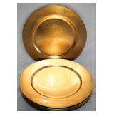 6pc Plaster Charger Plates Set 13"