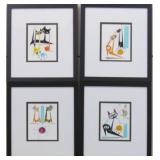 Set of 4 Atomic Cats