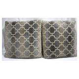 2 Throw Pillows - 18" x 20"