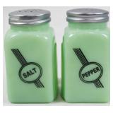 Jadeite Salt and Pepper Shakers 4"