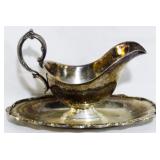 Silver Plate Gravy Dish 6"