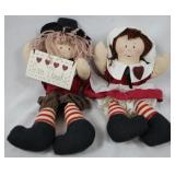 2pc Set Dolls 14"