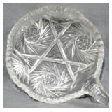 Crystal Handled Nappy Dish 6.5"