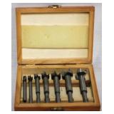 7pc Drill Bit Set in Wooden Box