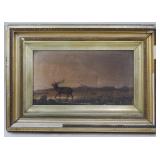 Framed Oil on Board Art 11x16