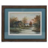 Unsigned Frame "The Barn" 8x10