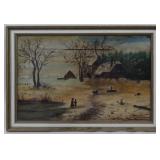 Oil on Canvas Frame (Damaged) 14x20