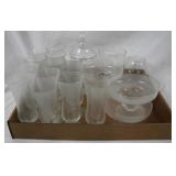 Tray Lot of Assorted Glass Items