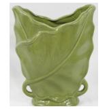 Green Brush Pottery Vase 8"