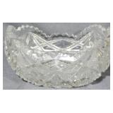 Pressed Glass Bowl 4.5x9x6