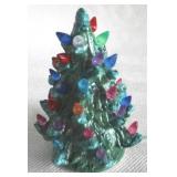 Ceramic Lighted Christmas Tree - 7" Tall