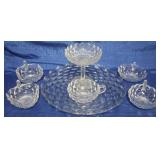 7 Fostoria American Glass Items