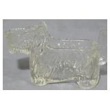 Vintage Glass Scottie Dog Creamer 3"
