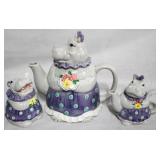 3pc Hippo Tea Set - Mary Ann Baker