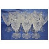 12 Fostoria American Goblets Set 6.5"