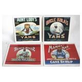 4 Black Americana Postcards