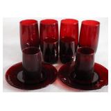 10 Red Glass Items
