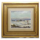 Bent Billie "Snow Scene" 1918 12x12.5