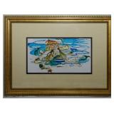 Signed Frame of Mermaid 14x19