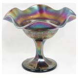 Carnival Glass Compote 5.5"