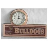 Bulldogs Clock - 13.5" x 8"