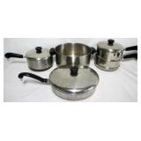 4pc Lot of Pots (3 with lids)