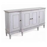 Alden Parkes Elliott buffet in white, 4 door