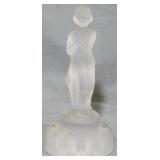 Cambridge Glass Satin Flower Frog 8.5"