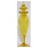 Tiffin Etched Amber Perfume 7"