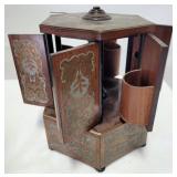 Inlaid Wooden Lipstick or Cigarette Box