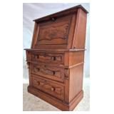 Victorian Slant Front Desk w/ felt interior