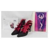 Elvira Black Suede Shoes by Beverly Feldman
