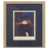 Lady with Feather Boa Ltd Edition Giclee w/ COA by