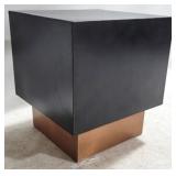 Metal 2 Tone Cube Table 20 x 18 x 18