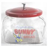 Bunny Bread Glass Store Jar - 8" x 8.5" x 6"