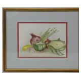Jeanne Rich "Cut Veg" Watercolor on Paper