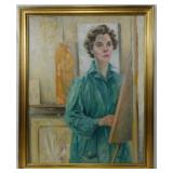 Gretchen Scales "Self Portrait" Oil on Canvas