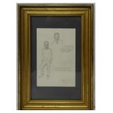 Gretchen Scales "Boy in Bermuda" Pencil Sketch