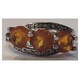 Sterling Aziotic Gemstone size 6.5 Ring