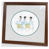 P Buckley Moss print #682/1000, signed
