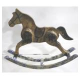Wood Rocking Horse - 15" x 17" x 4"