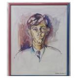 Gretchen Scales "Boy at FAC" OIl on Canvas