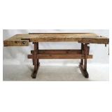 Primitive Vise Work Table