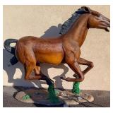 Life Size Running Mustang Resin Statue