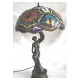 Stained Glass Lamp - 34" Tall
