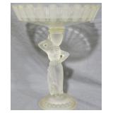 Fostoria Satin Glass Rebecca Compote 12.5x10"