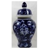 Blue & White Ginger Jar 18"