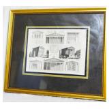 Henry Winkles Architectural Engraving 19.5x17