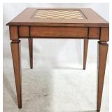 Butler Inlaid Top Game Table w/ Drawer