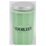 Jadeite Cookies Container 7"